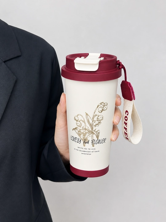 Qahva va choy uchun termos, termokrujka, sovg'a uchun, zanglamaydi po'lat 304, 500 ml