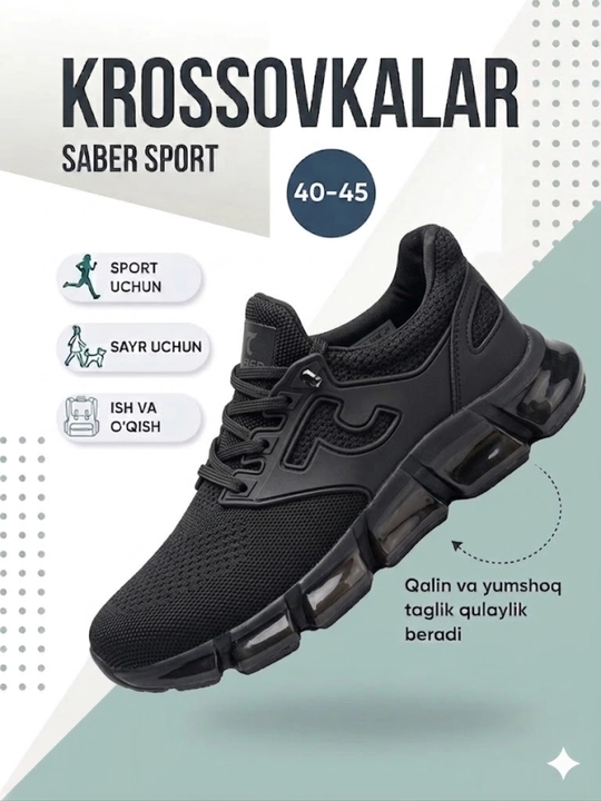 Erkaklar uchun krossovkalar, Tods 7Saber, zamonaviy uyg'unlashuv bilan. O'lcham 40-45
