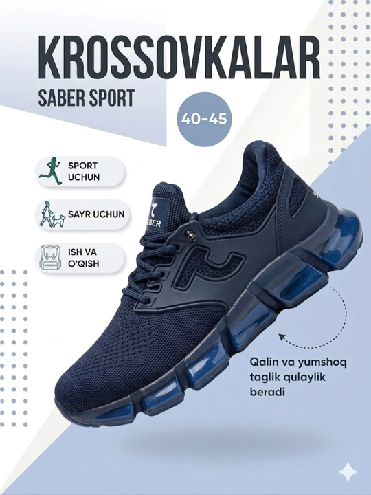 Erkaklar uchun krossovkalar, Tods 7Saber, zamonaviy uyg'unlashuv bilan. O'lcham 40-45