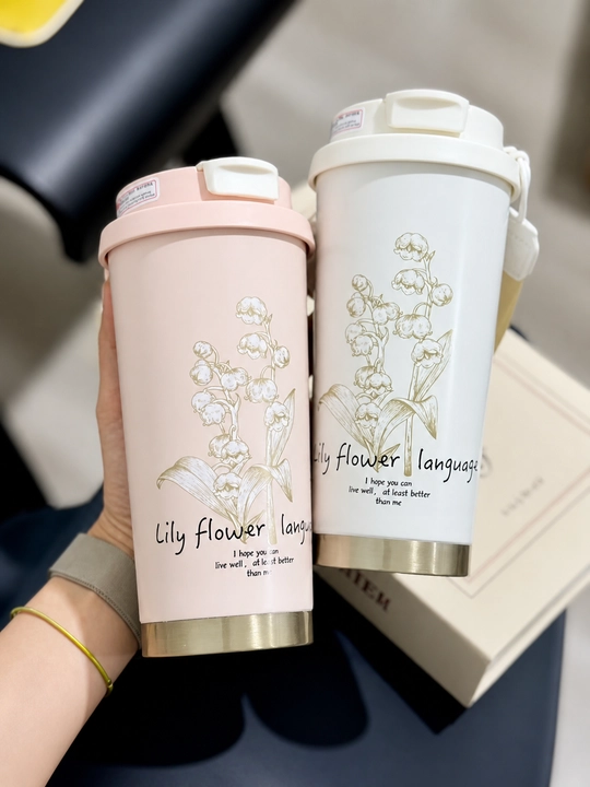 Qahva va choy uchun termos, termokrujka, sovg'a uchun, zanglamaydi po'lat 304, 500 ml