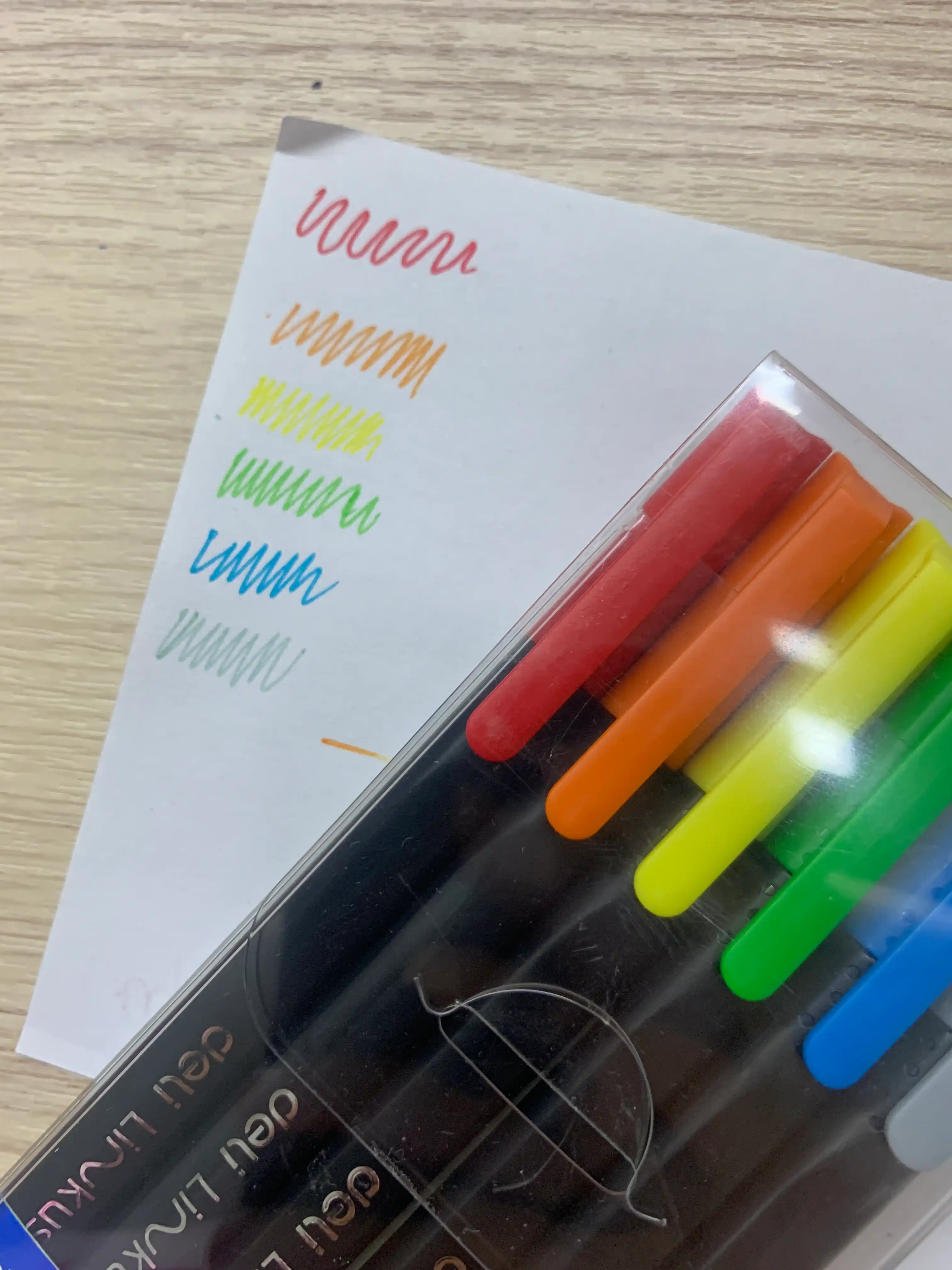 Лайнер ручки Deli 90006 Fine Liner, 6 цветов 