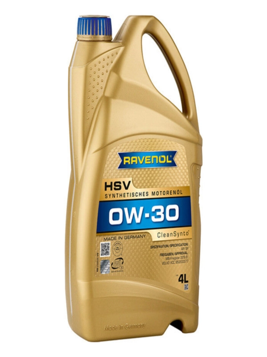 Моторное масло для легковых автомобилей RAVENOL HSV 0W-30