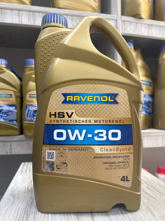 Моторное масло для легковых автомобилей RAVENOL HSV 0W-30