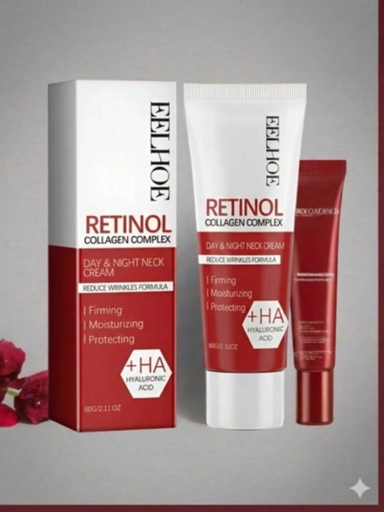 Bo'yin va dekolte sohasi uchun krem EELHOE Retinol + Collagen Complex, yoshartiruvchi - 