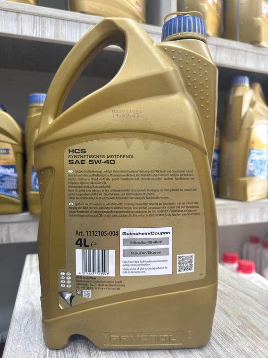 Mator moyi RAVENOL HCS 5W-40
