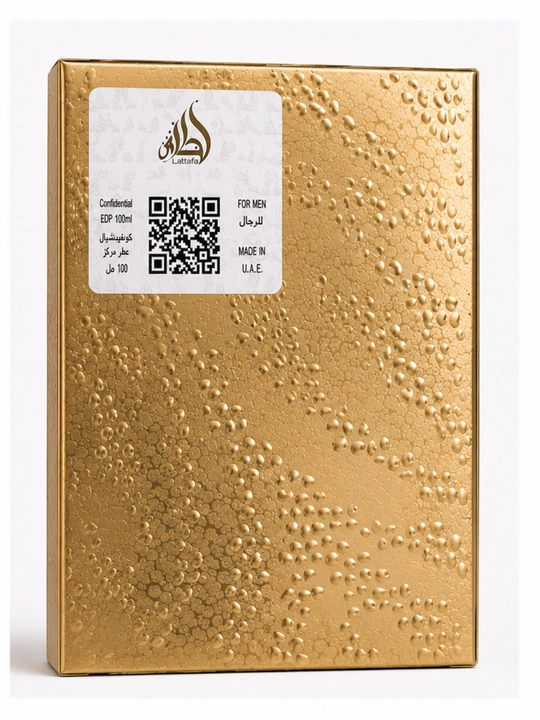 CONFIDENTIAL, PRIVATE GOLD, Lataffa, мужская парфюмерная вода, 100 мл