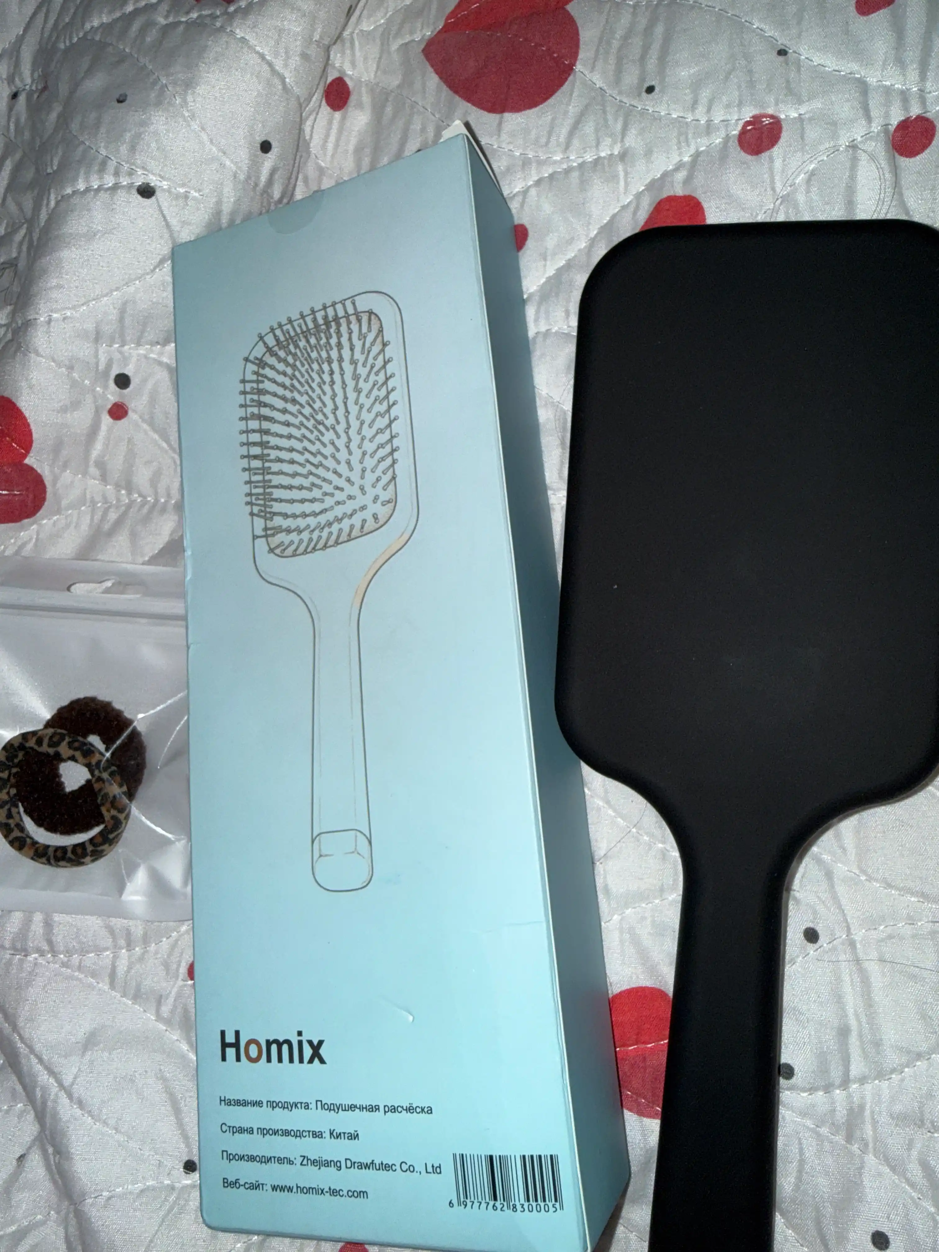 Расческа для волос Homix, массажная, мягкая, антистатическая