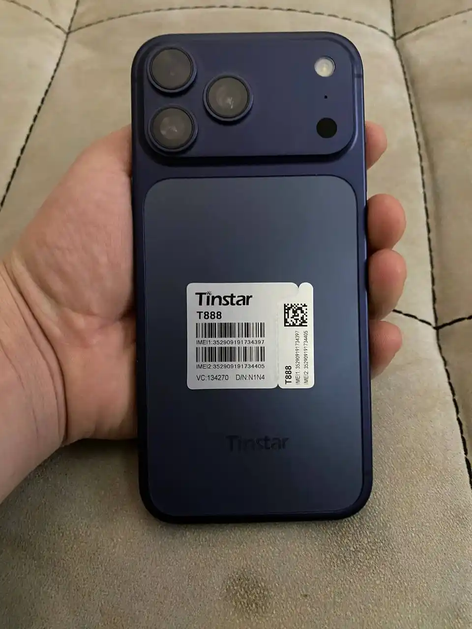 T 888 tinstar 17 Pro max 8 GB + 256 GB smartfoni