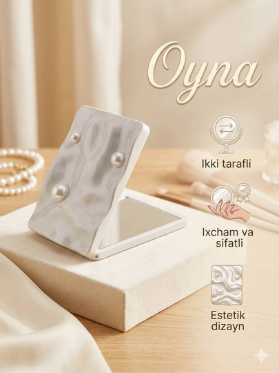Эстетичные зеркала, зеркало в сумке, карманное зеркало, Pinterest — MSHOP26-OYNA-БЕЛЫЙ