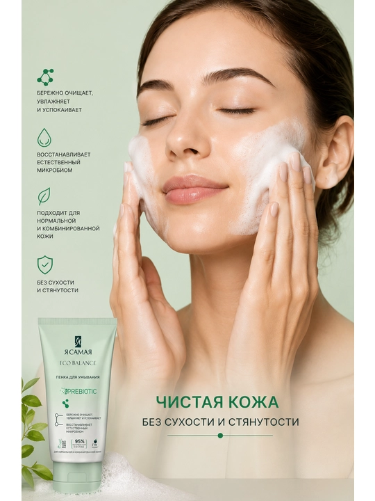 Yuvinish uchun ko'pik Ya Samaya Eco Balance, 150 ml