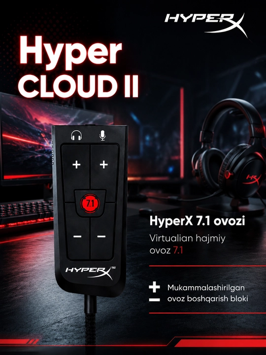 Игровая гарнитура HyperX Cloud II
