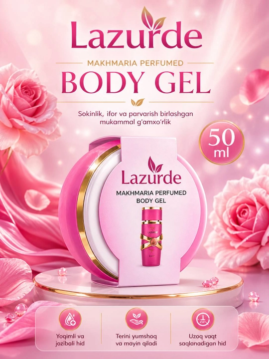 Tana uchun Lazurde Makhmaria xushbo‘y losyoni, feromonlar bilan, 50 ml - 