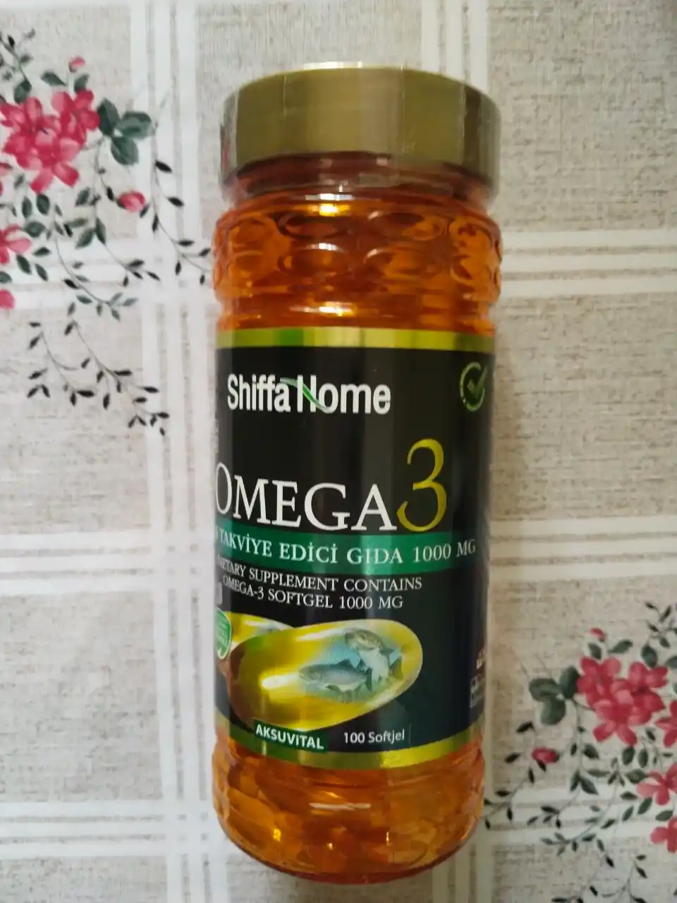 Shiffa Home Omega-3 1000 mg EPA va DHA, biologik faol qo‘shimcha, 100 kapsula, 134 g