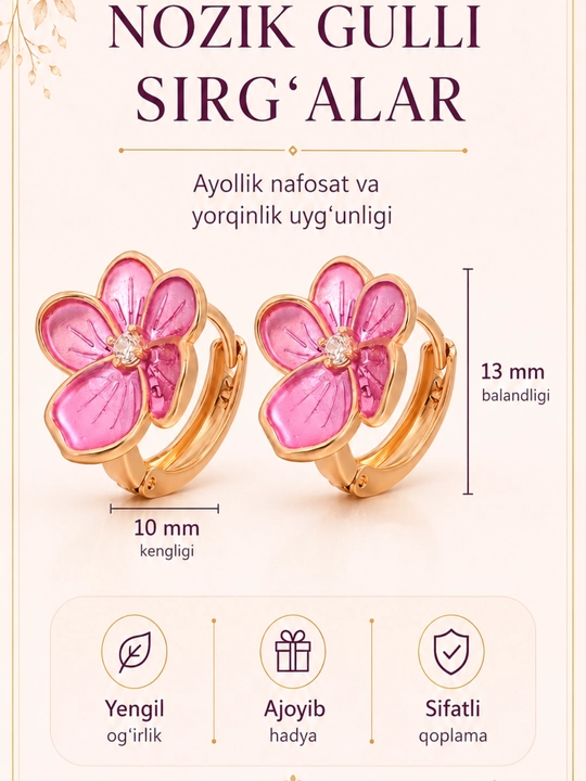 Xuping Jewelry brendining zamonaviy va nafis ziraklari