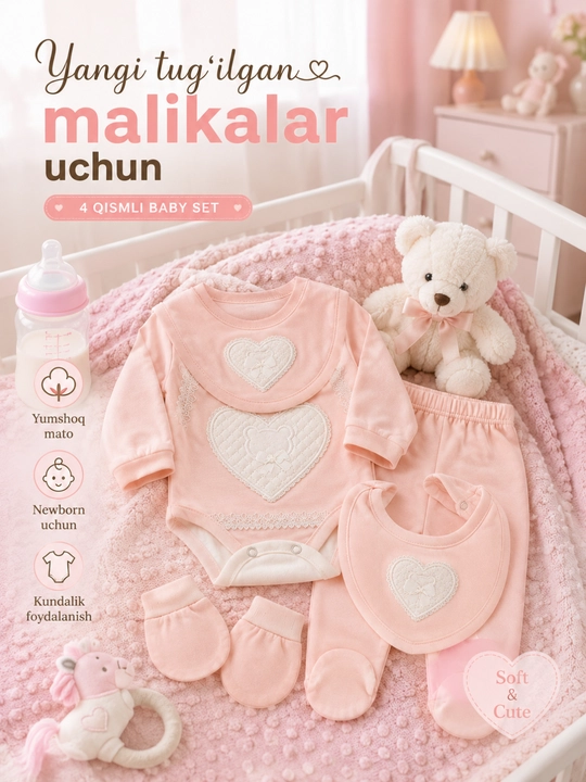 Одежда для новорожденных, комплект боди, набор для девочки, baby set