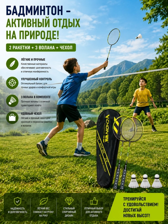 Набор для бадминтона