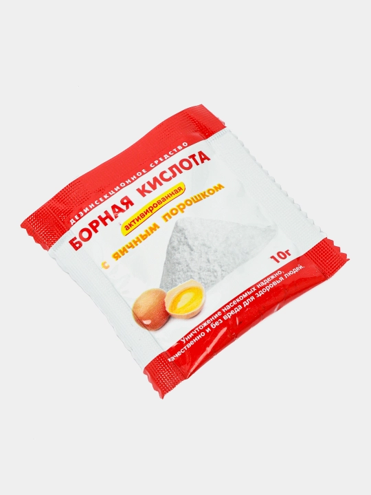 Faollashtirilgan bor kislotasi, tuxum kukuni bilan, hasharotlarni qo’rqituvchi, 10 g