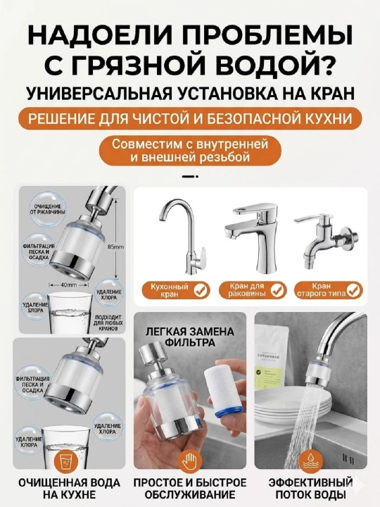 Водоочиститель на кран