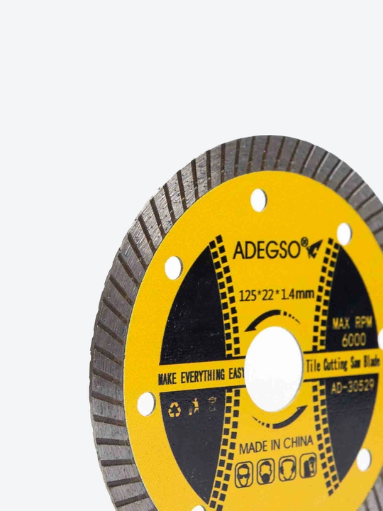 ADEGSO AD-30529 алмазный диск для кафеля, 125x22 мм, 1.4 мм, 6000 об/мин