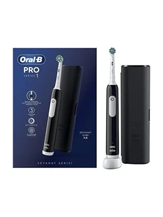 ORAL-B Pro Series 1 qora rangdagi elektr tish cho‘tkasi