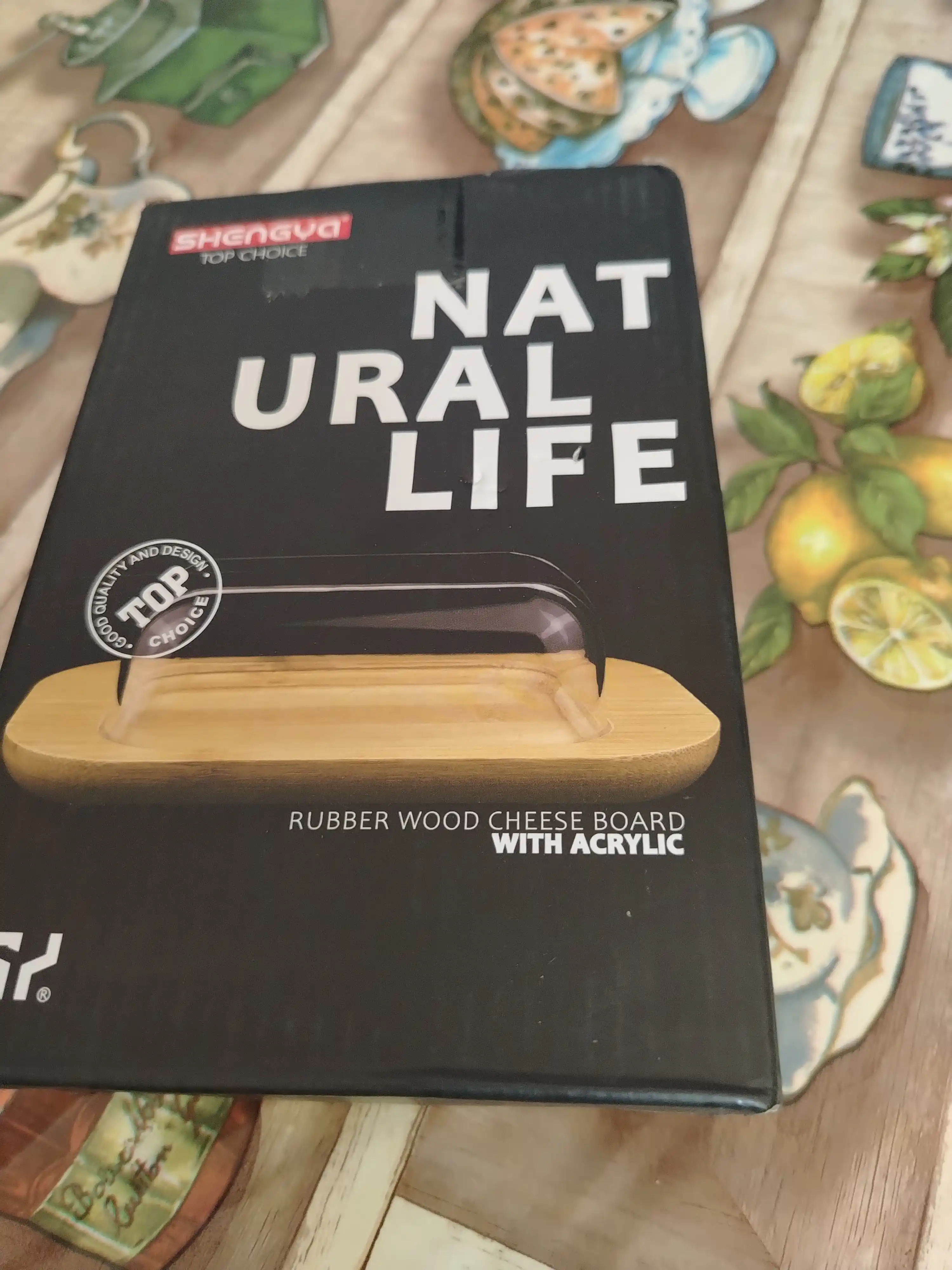 Масленка из бамбука и пластика
