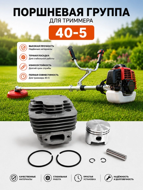 40-5 бензинli trimmer uchun porshen guruhi - 