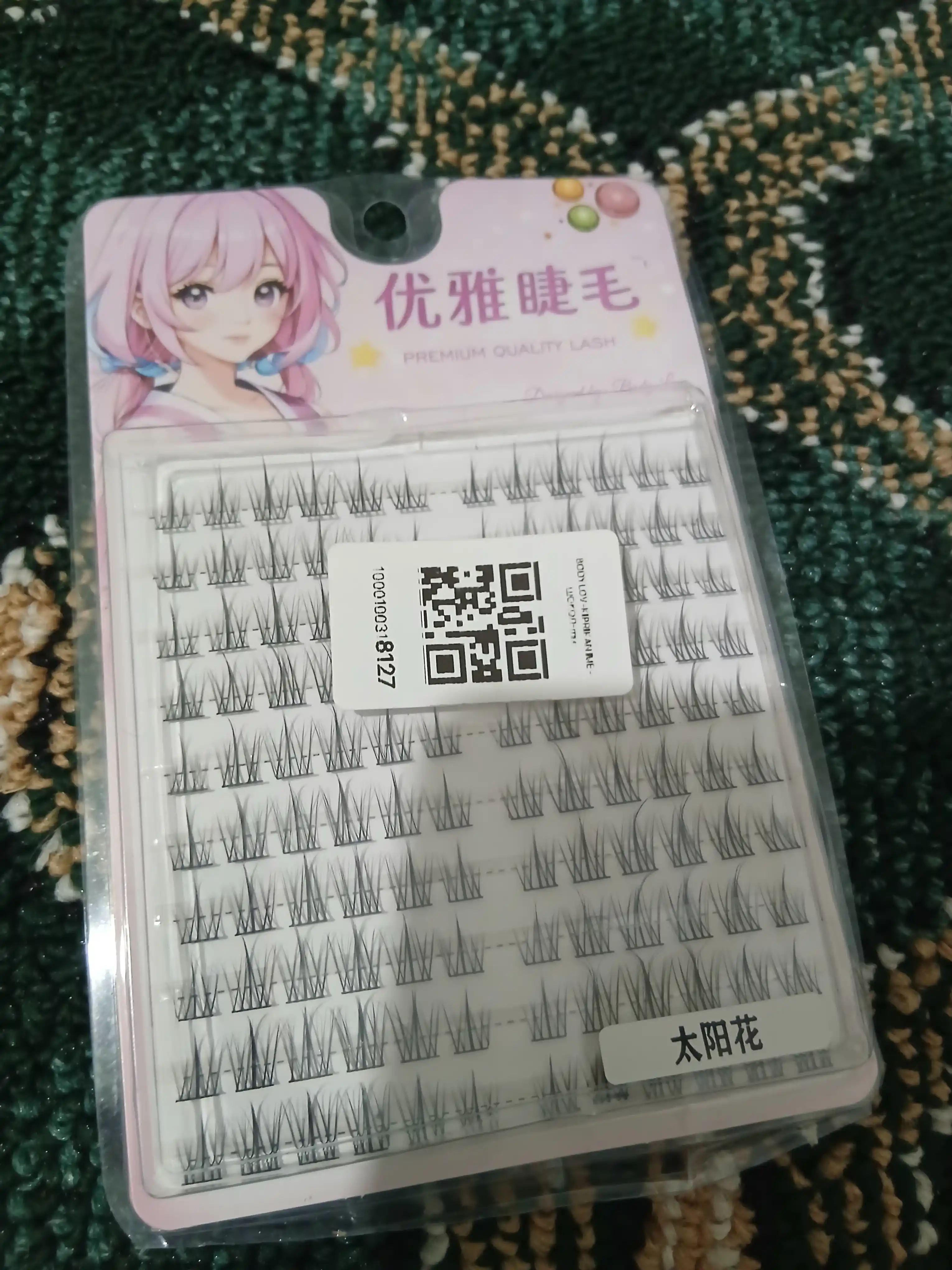 3D tutamli kipriklar, C egilishi, qoplama kipriklar, anime kipriklar, 160 dona
