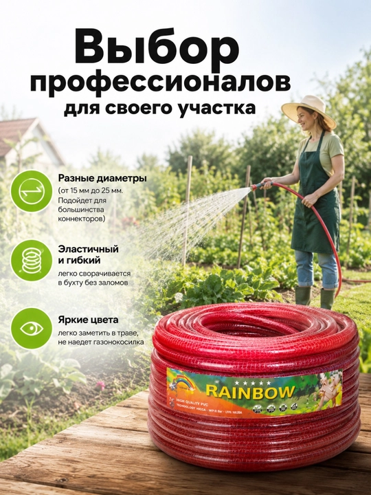 Шланг для полива, садовый, для дома и сада, разных диаметров и длины