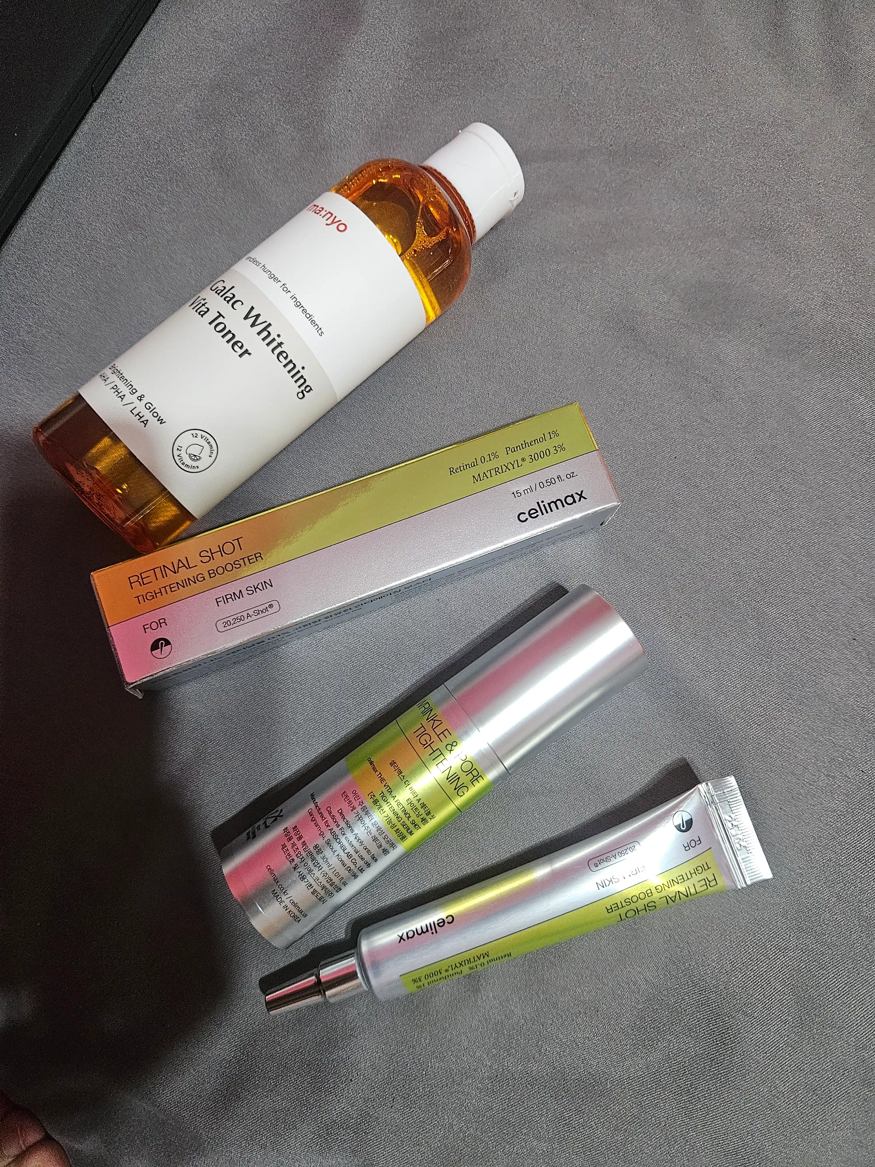 Celimax Vita-A Retinal Shot Tightening Booster retinol bilan mahalliy kuchaytiruvchi krem