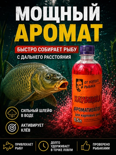 Ароматизатор для рыбалки RFish 0.5л для карпа карася фидер донка поплавок