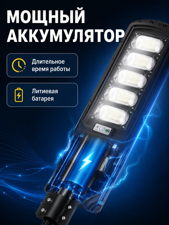 Solar ko‘cha chiroqi 150/200/250W IP67 harakat datchigi pultli ikki qator LED