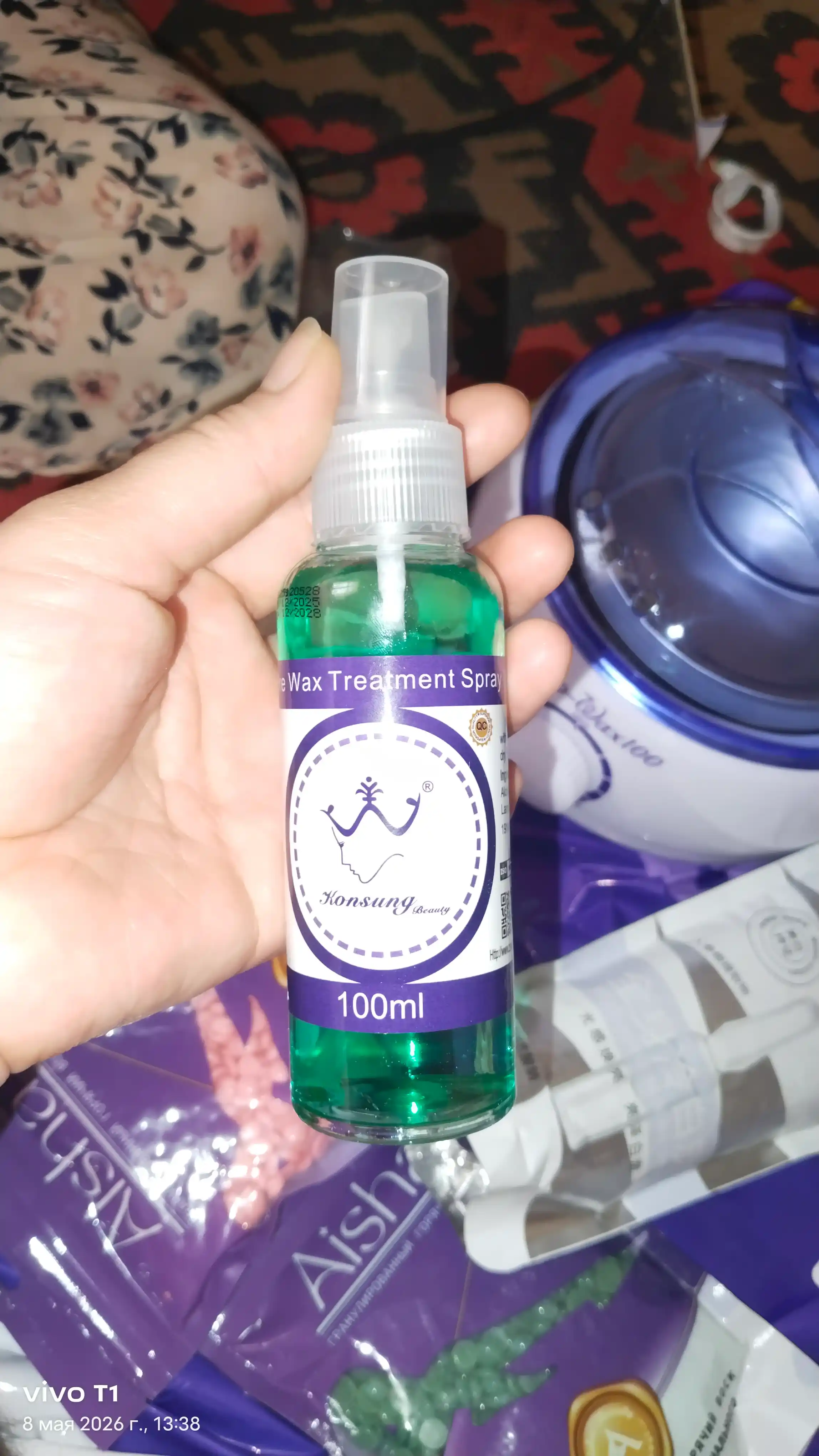 Depilyatsiyadan oldin va keyin tinchlantiruvchi sprey moyi, shaxsiy gigiyena, shugaring