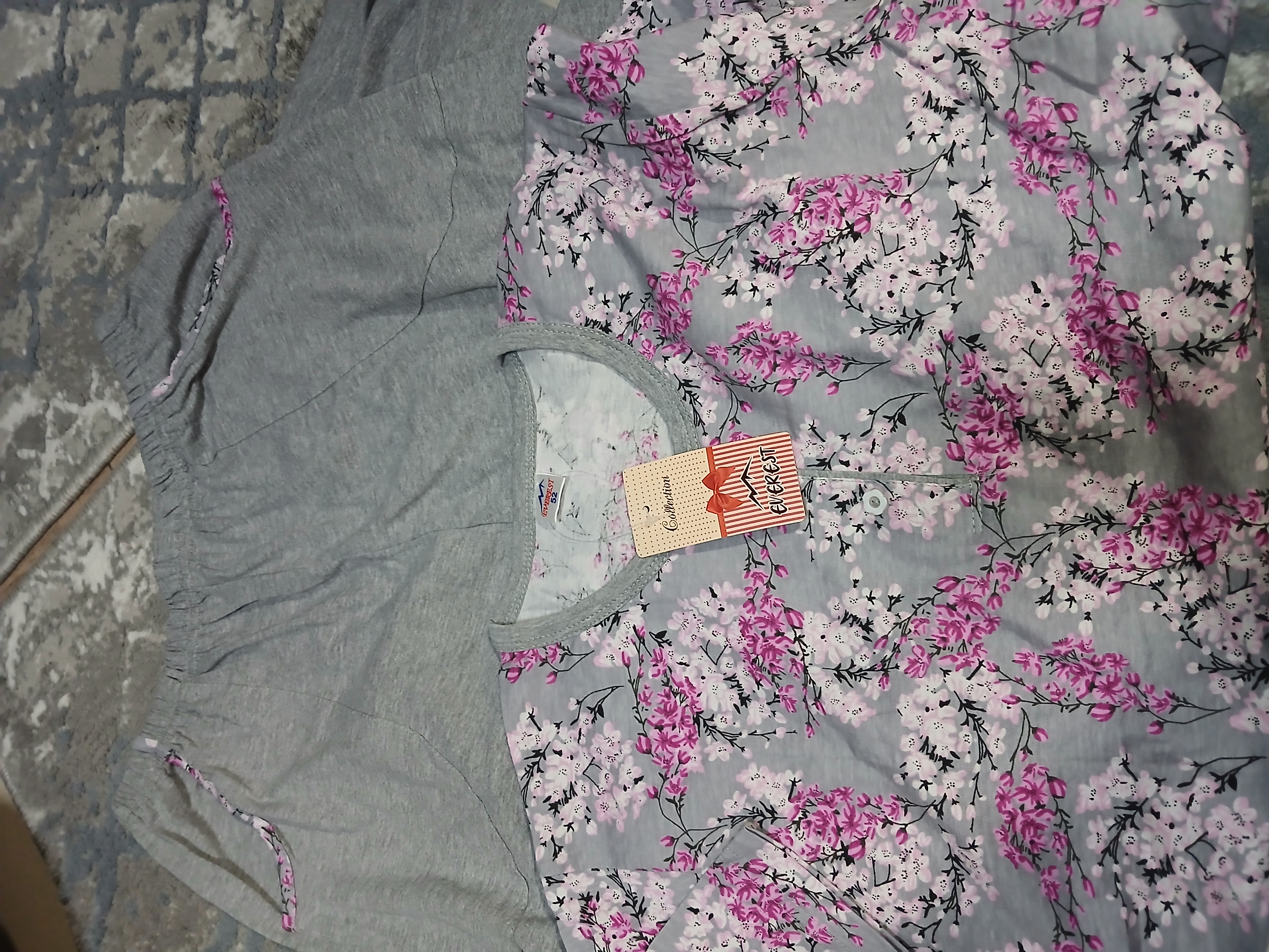 Uy kiyimi, pijama, kalta yengli