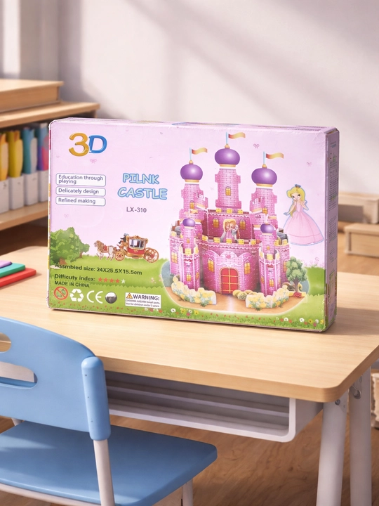 3D Конструктор «Розовый Замок» для детей - 