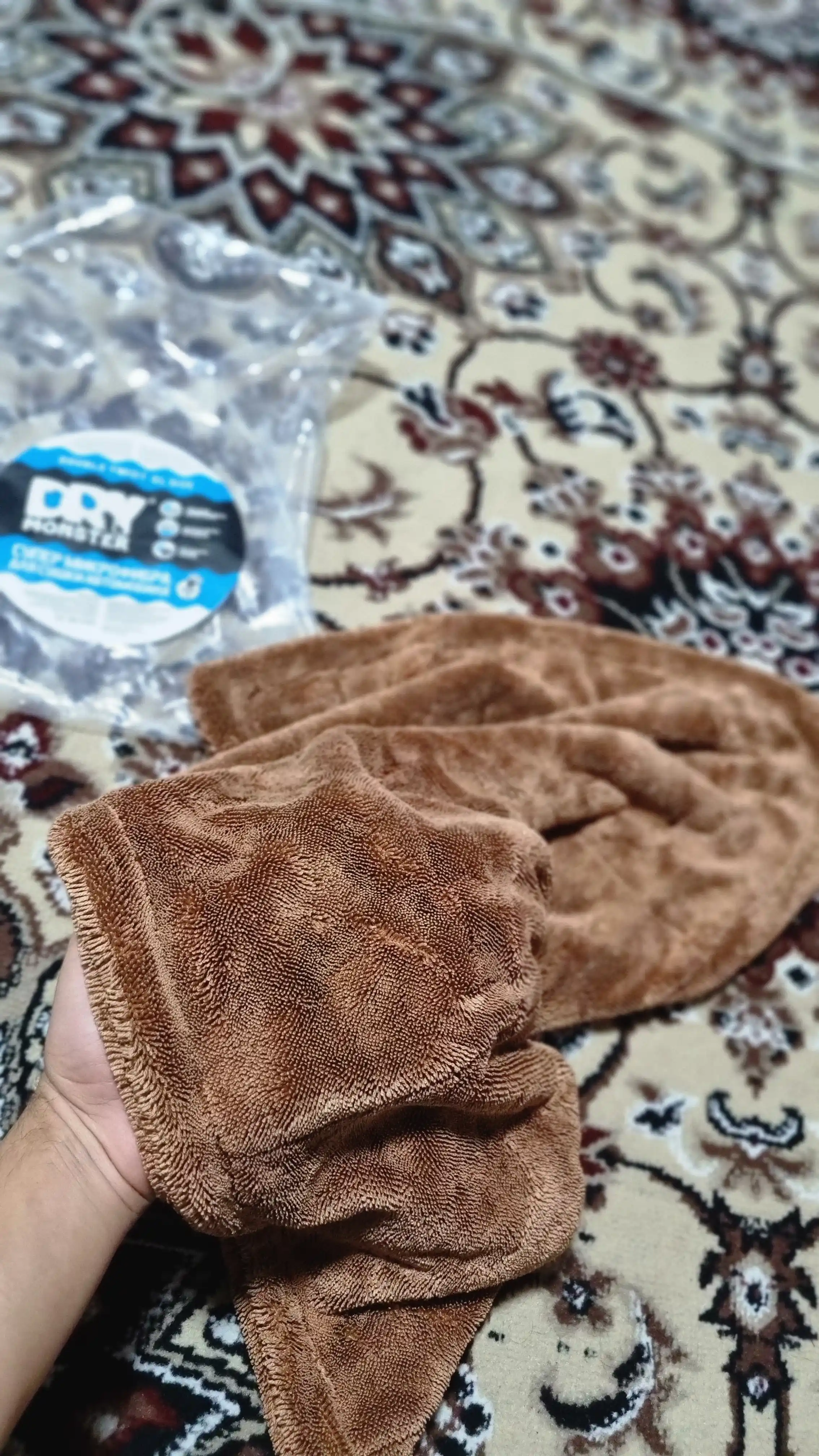 Полотенце для сушки авто DRY MONSTER большое, микрофибра для машины, тряпка для авто