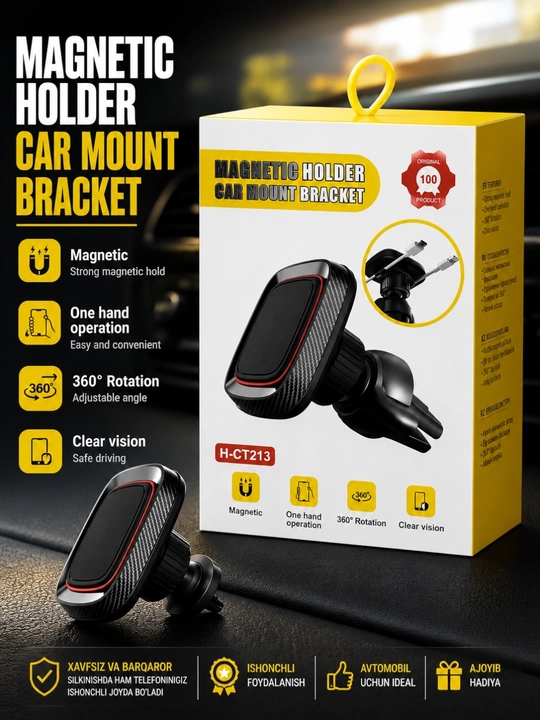 Автомобильный держатель Magnetic Holder H-CT213, для воздуховыпускного отверстия - 