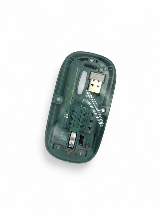 Transparent simsiz sichqoncha, USB orqali ulanadi, DPI sozlanadi va qulay ishlaydi