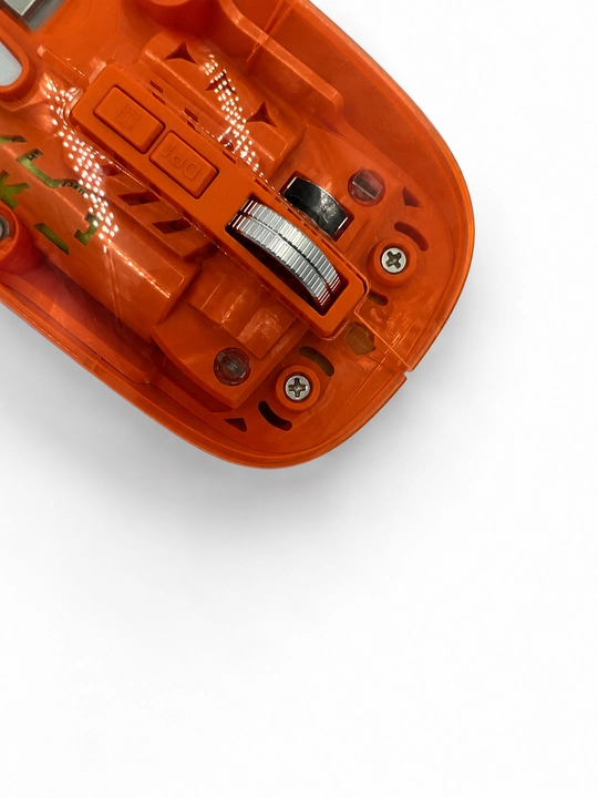 Transparent simsiz sichqoncha, USB orqali ulanadi, DPI sozlanadi va qulay ishlaydi