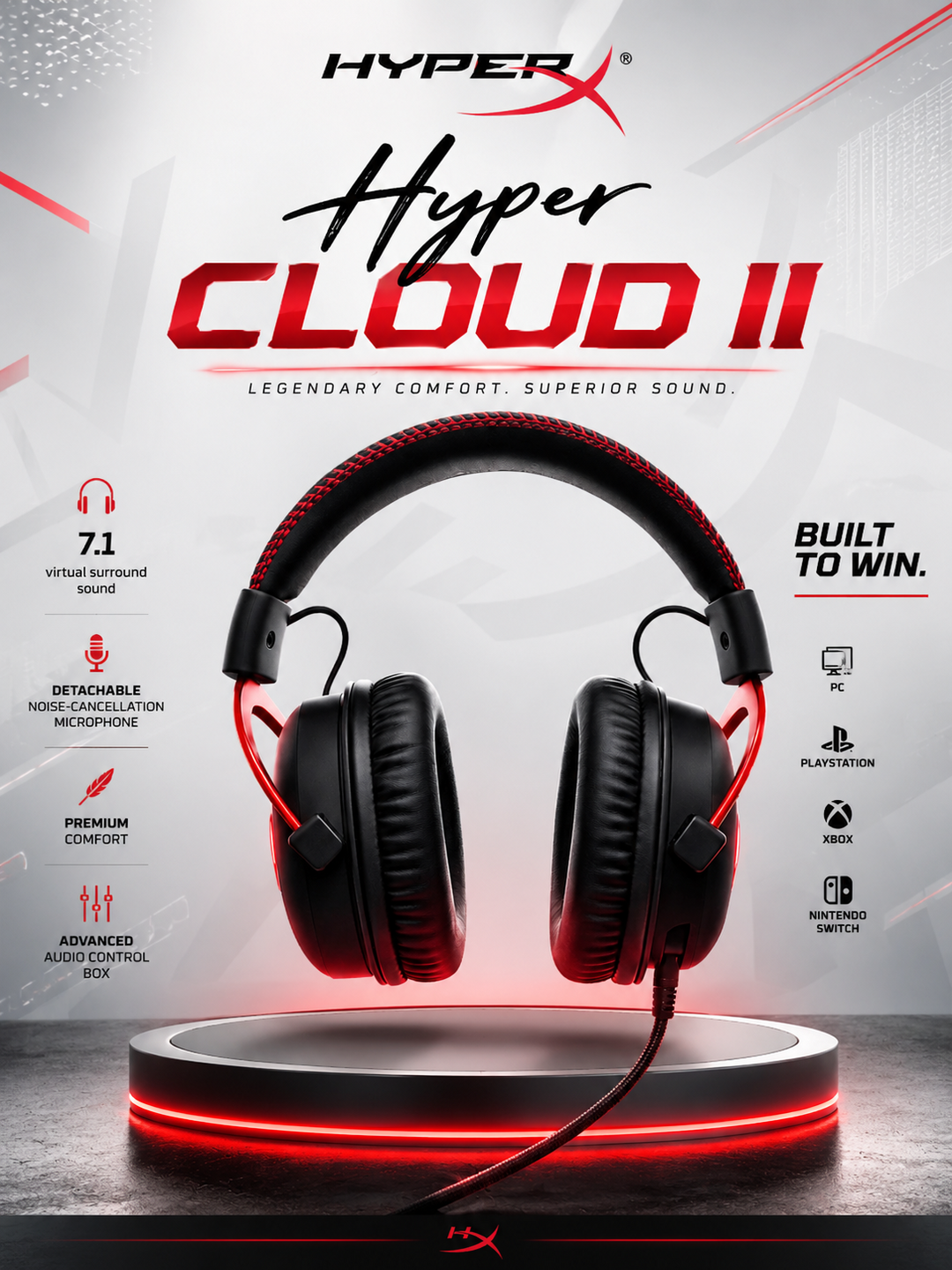 Игровая гарнитура HyperX Cloud II