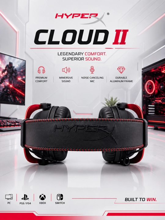 Игровая гарнитура HyperX Cloud II
