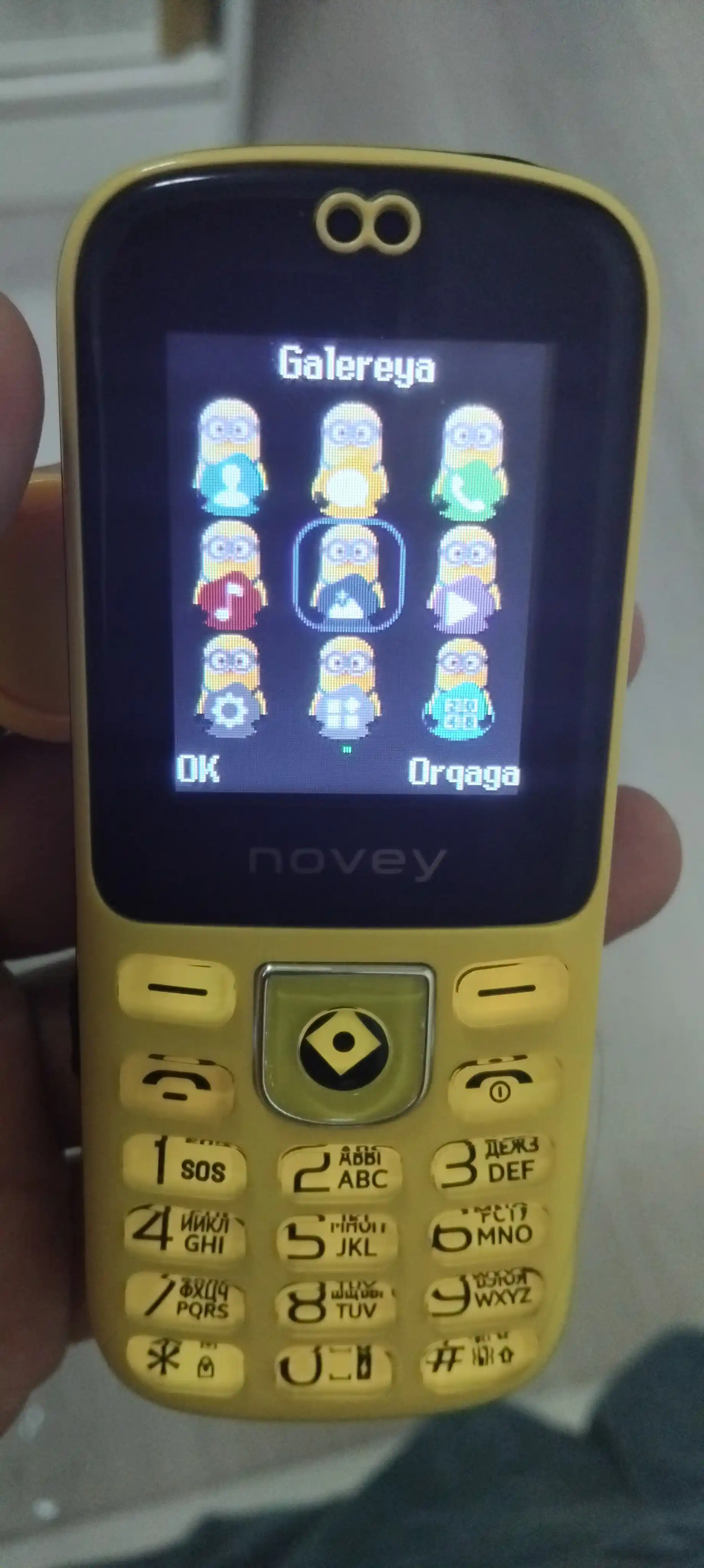 Детский кнопочный телефон Novey M350 Kids, без камеры, SOS, наклейки