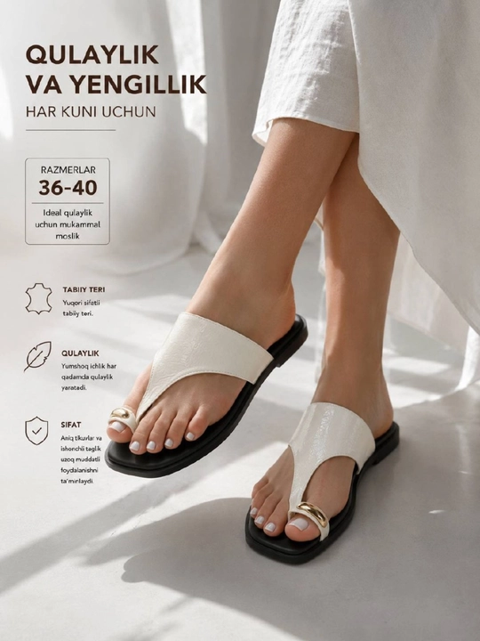 Charmli slaneslar, kundalik ayollar shippaklari