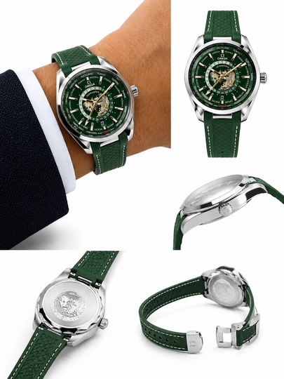 Мужские наручные часы Classic Style Wrist Watch — LUXE05-SOAT3XL-ЗЕЛЕН