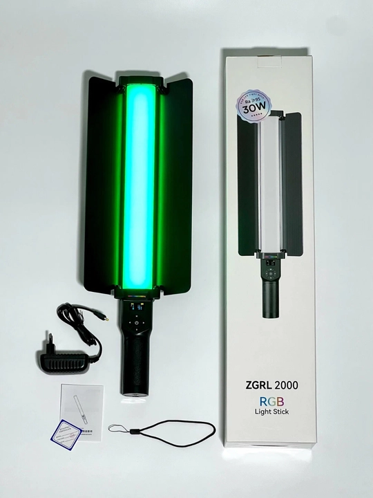 Professional RGB LED videoyorug'lik panel "ZGRL 2000", akkumulyatorli, pultli va shtorali