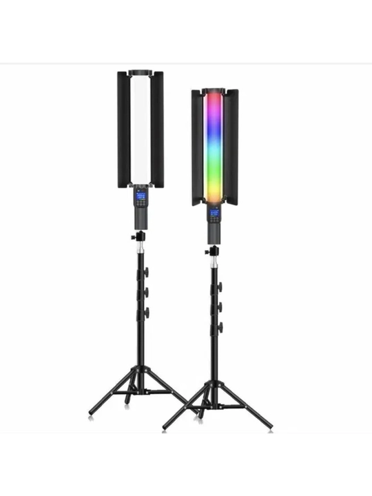 Professional RGB LED videoyorug'lik panel "ZGRL 2000", akkumulyatorli, pultli va shtorali