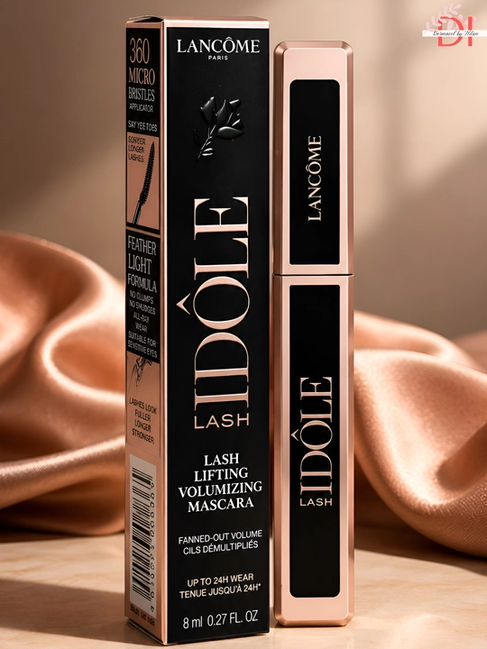 Lancome Lash Idole Black yengil tush kipriklarni burab, hajm va uzunlik baxsh etadi