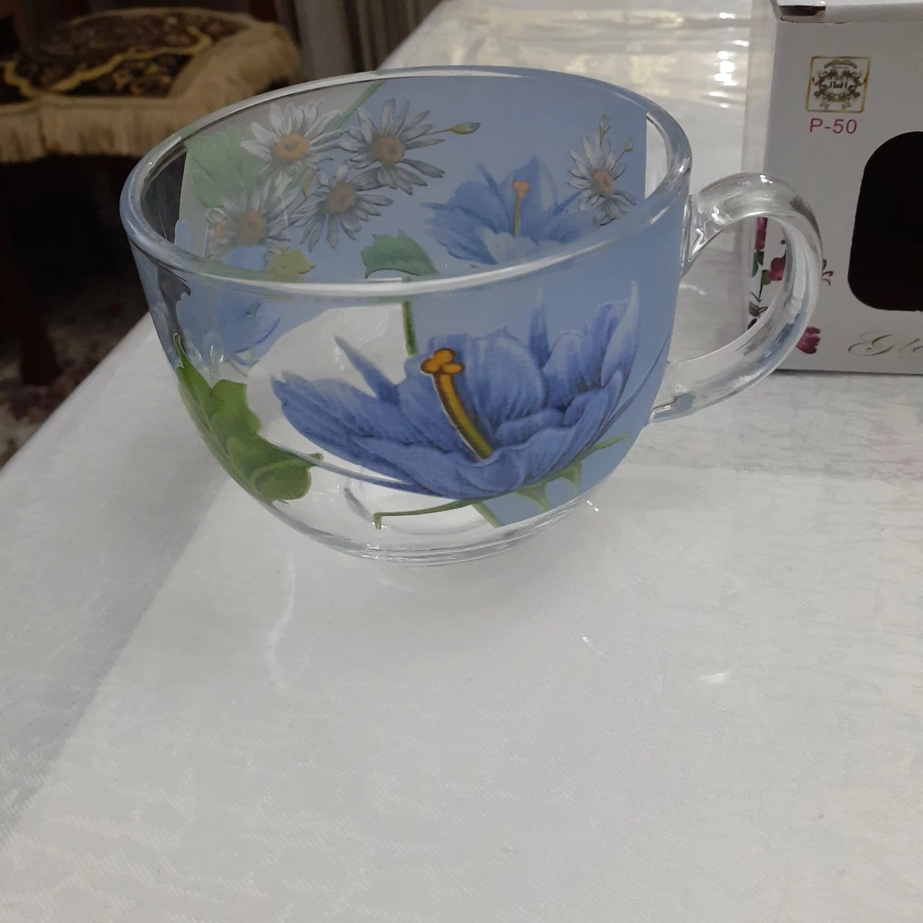 Shisha krujka, 300 ml, issiqqa chidamli, ergonomik tutqichli, choy va qahva uchun