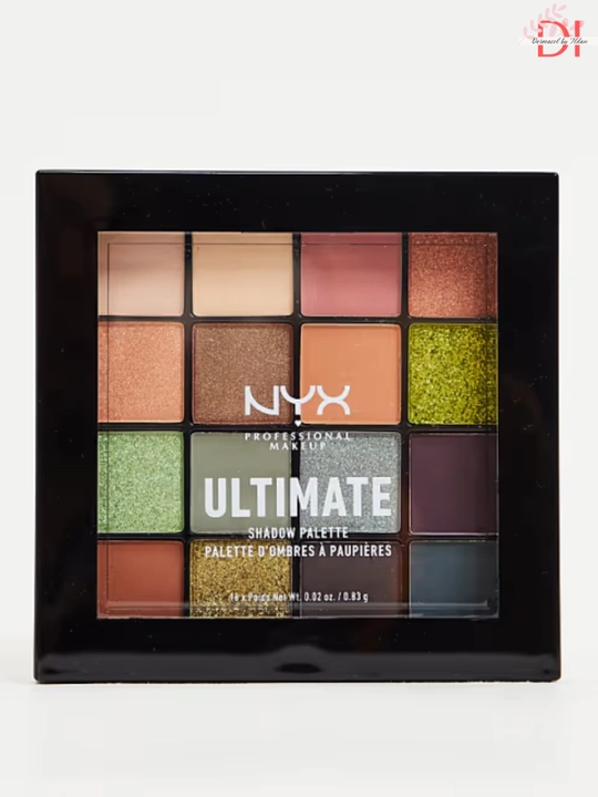 Палетка теней для макияжа глаз 16 цветов с ярким пигментом NYX Ultimate Eyeshadow Palette