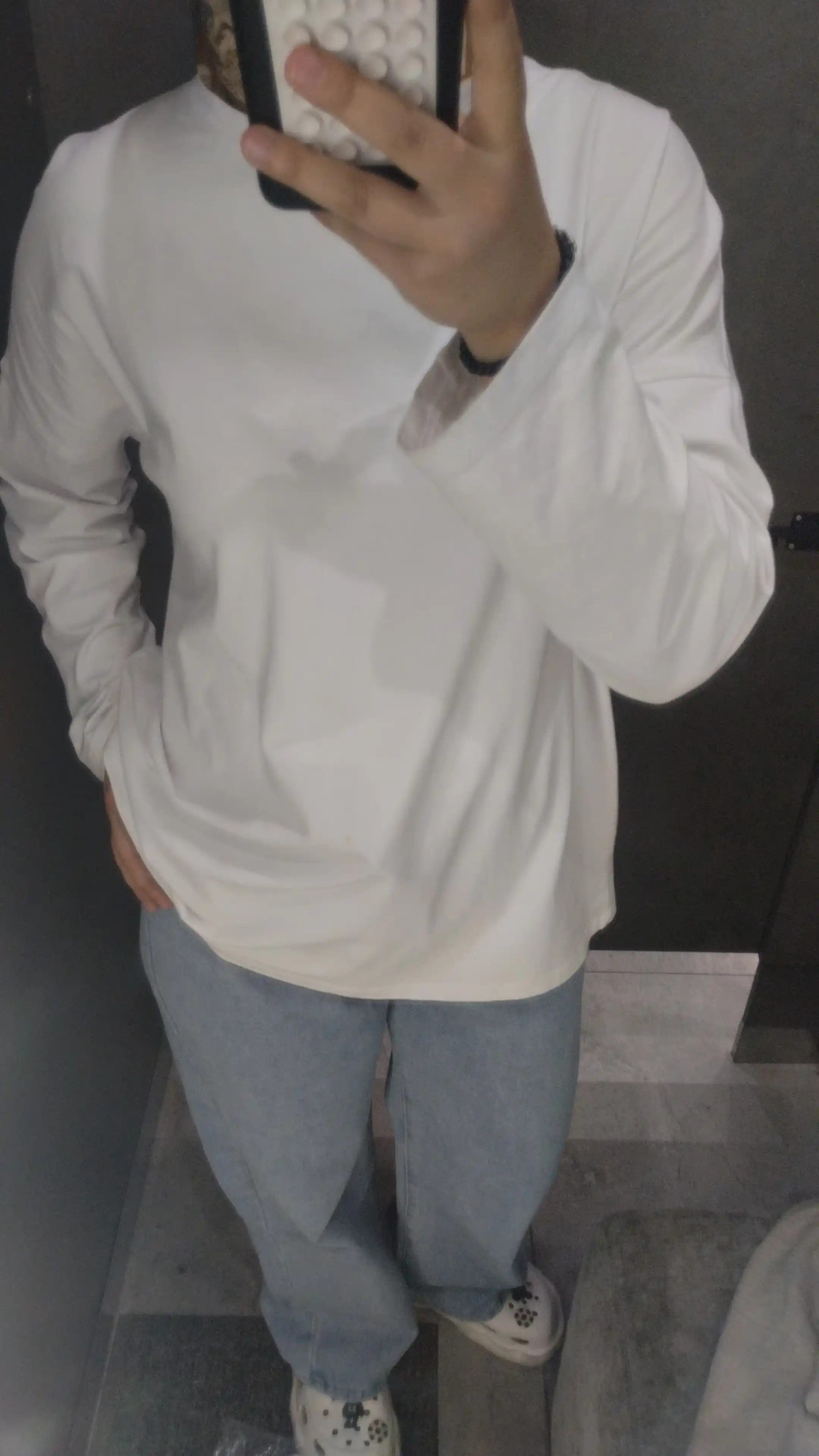 Ayollar jinsi shimlari, keng oversize jinsi shimlar, bo‘yi 173 sm gacha