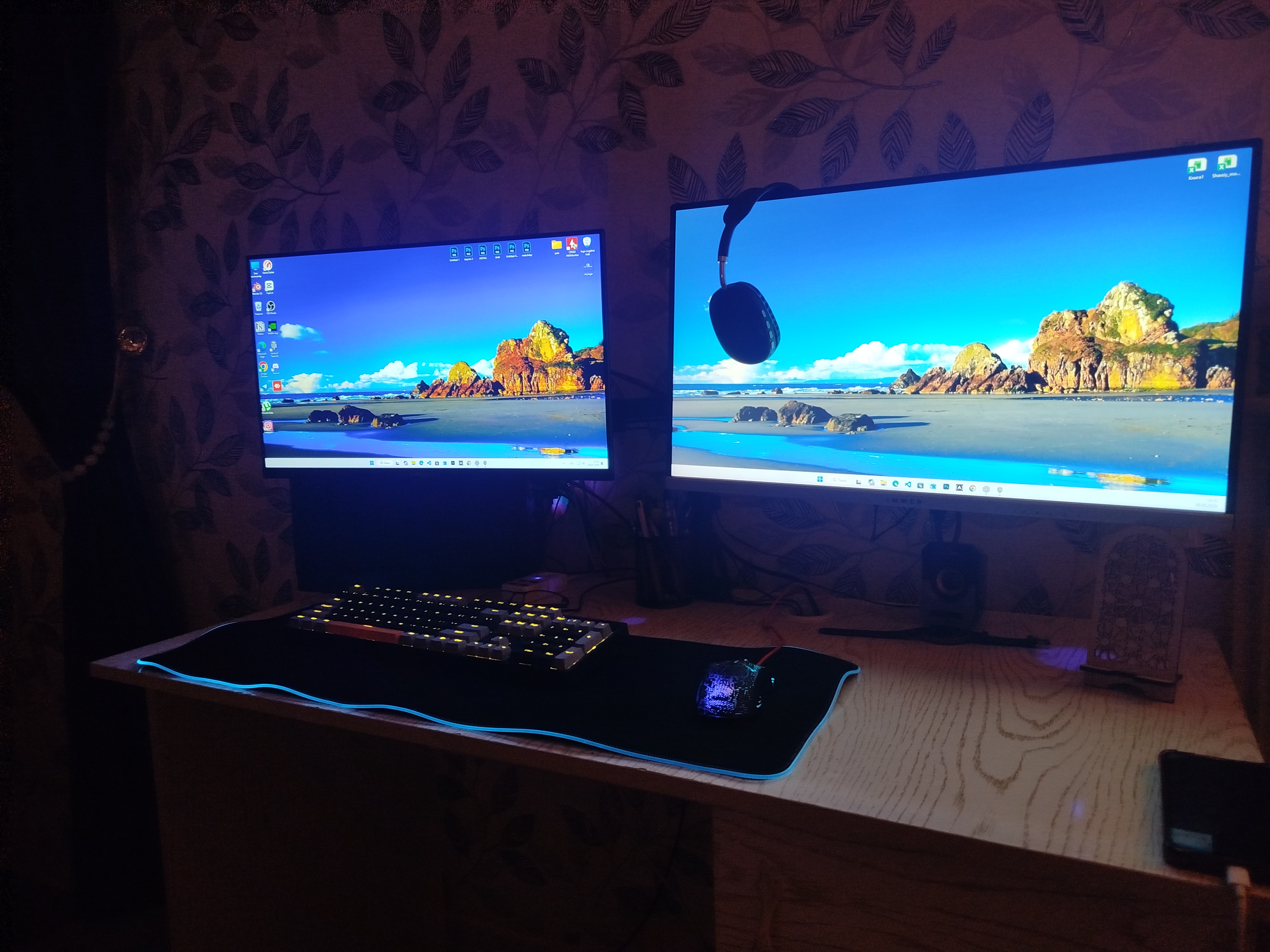 Кронштейн для двух мониторов, настольный, тип FL-dm001db, 13"-32"